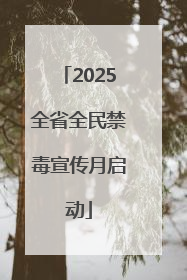 2025全省全民禁毒宣传月启动