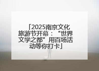 2025南京文化旅游节开幕：“世界文学之都”用百场活动等你打卡