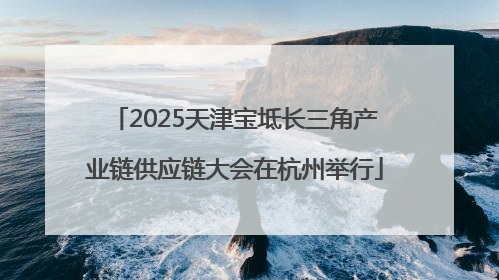 2025天津宝坻长三角产业链供应链大会在杭州举行