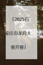 2025石家庄市龙舟大赛开赛