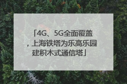 4G、5G全面覆盖，上海铁塔为乐高乐园建积木式通信塔