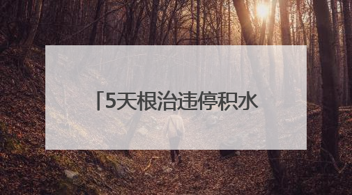 5天根治违停积水顽疾，多部门联动破解居民出行难题