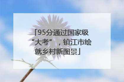 95分通过国家级“大考”，镇江市绘就乡村新图景