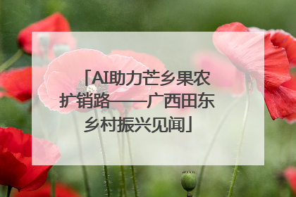 AI助力芒乡果农扩销路——广西田东乡村振兴见闻