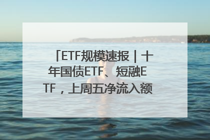 ETF规模速报｜十年国债ETF、短融ETF，上周五净流入额均超20亿元