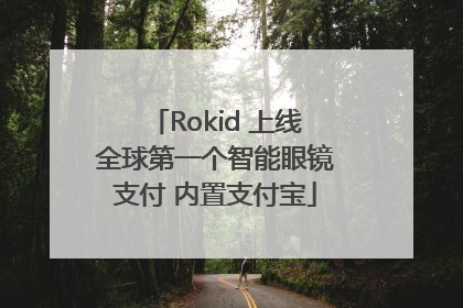 Rokid 上线全球第一个智能眼镜支付 内置支付宝