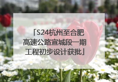 S24杭州至合肥高速公路宣城段一期工程初步设计获批